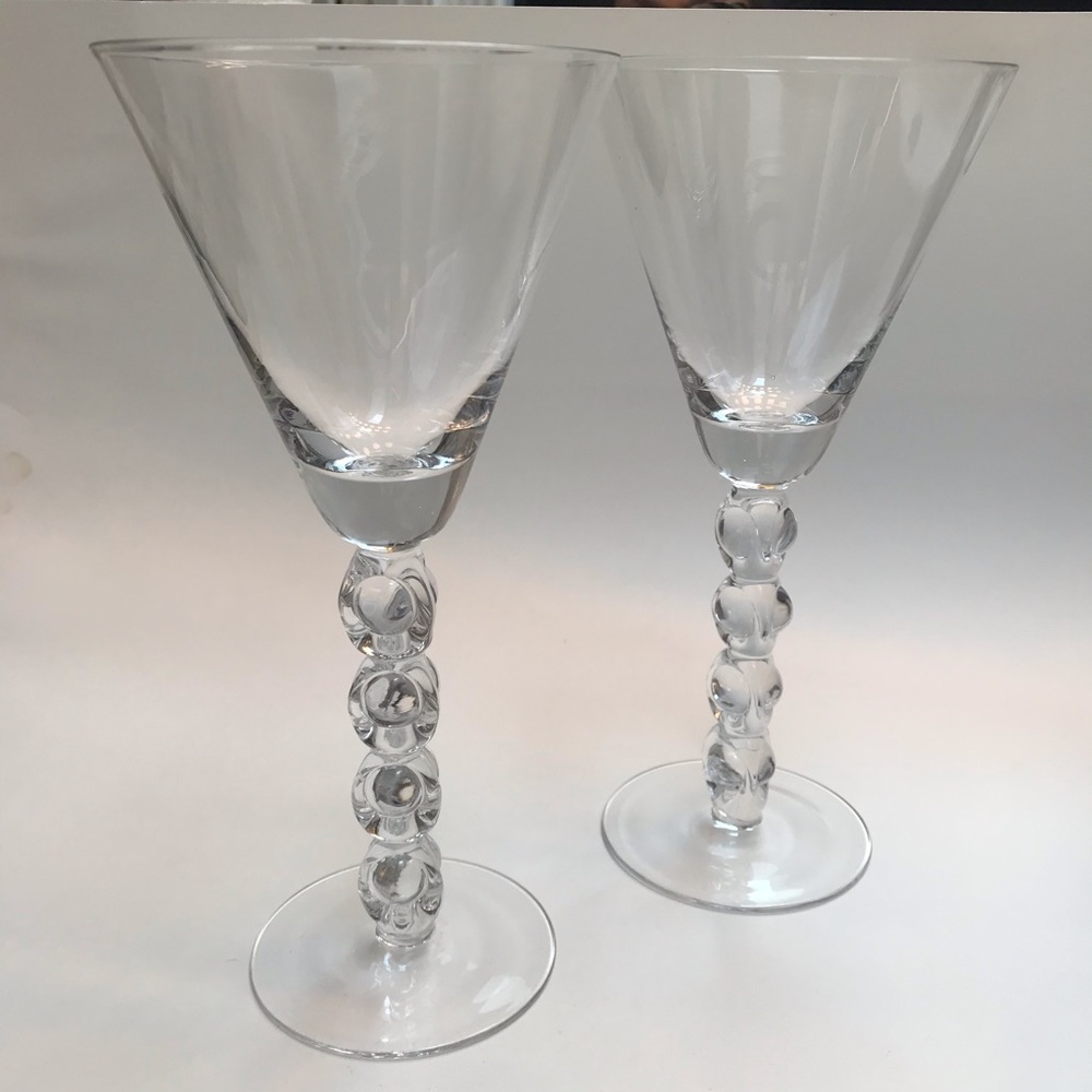 Glass Goblets Extra Tall 9.5” set of 2